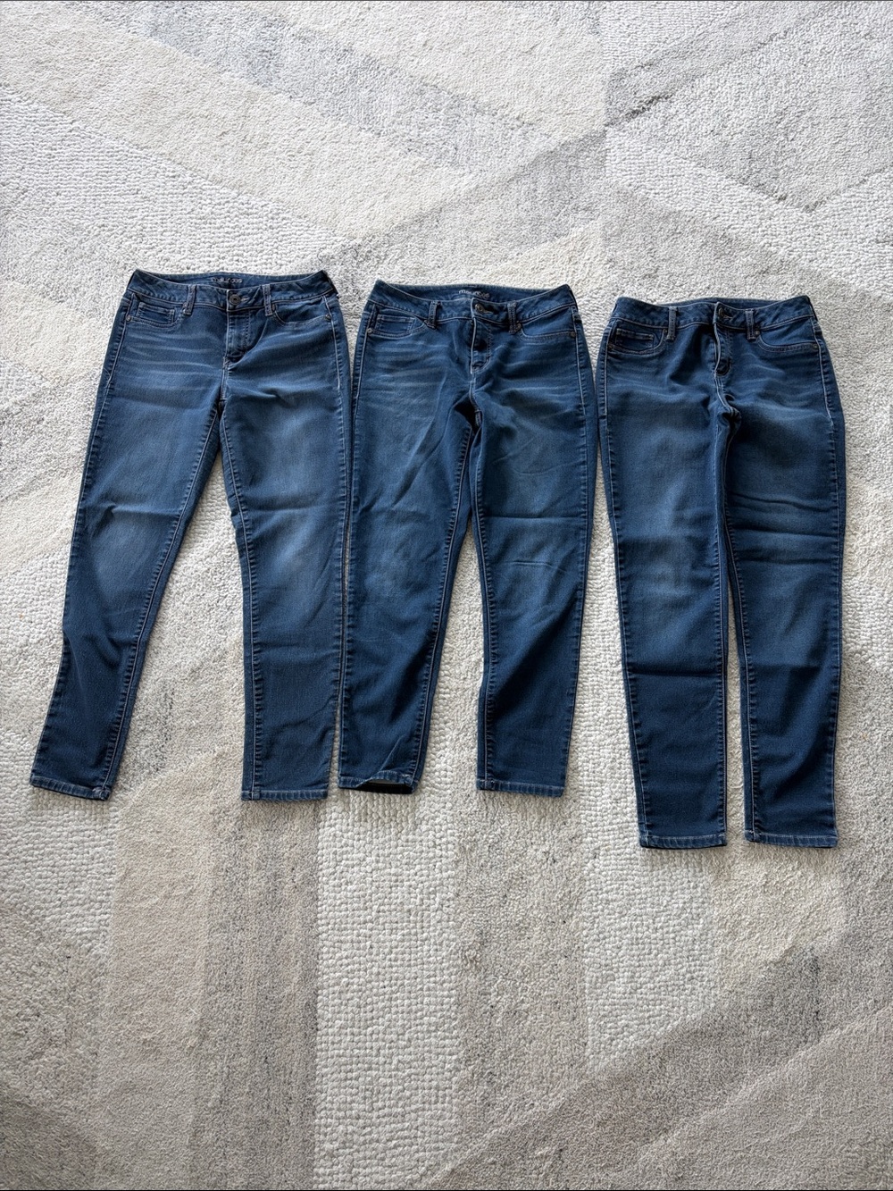 Maurices Navy Skinny Jeans Set - Three Pairs
